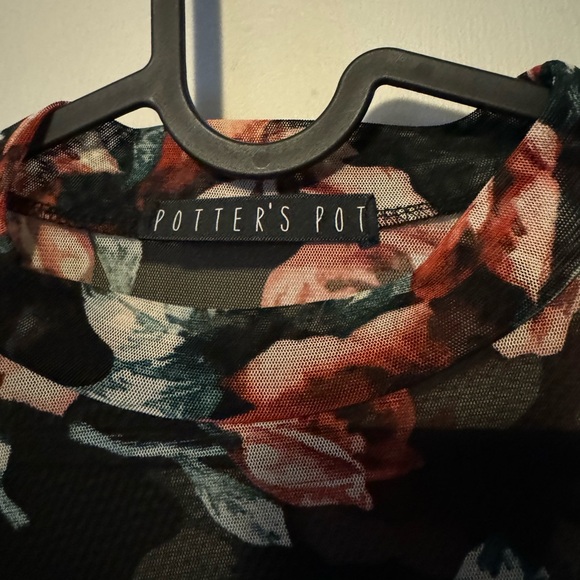 Potters Pot - Floral Sheer Dress (S) - Picture 2 of 3